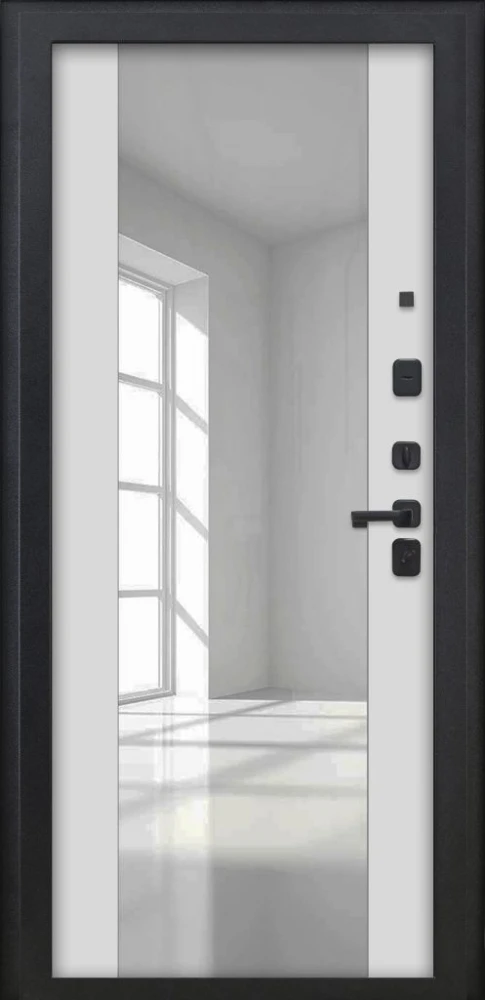 Входная дверь ДвериПРО Термо медный антик ФЛЗ -1 Белый матовый DPRO226262 внутренняя сторона